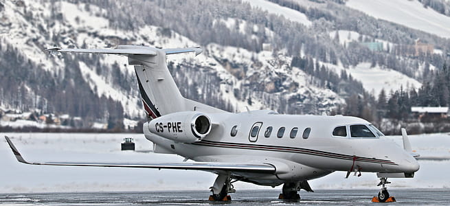 white CS-PHE plane on gray concrete ground thumbnail