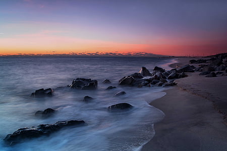 seashore during sunset thumbnail