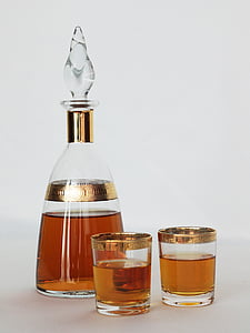 clear glass decanter set thumbnail