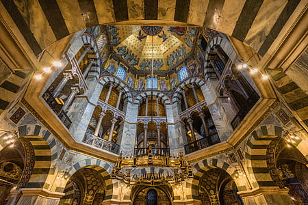 brown and gray arch building interior thumbnail