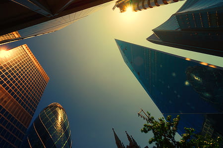 Worm's Eyeview Photography of High Rise Buildings thumbnail