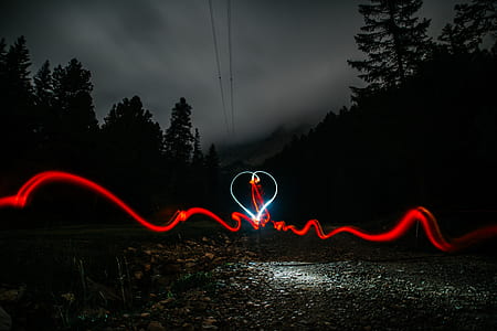 red and white light illustration thumbnail