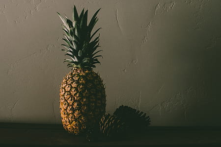 Pineapple Fruit Near Pine Cones thumbnail