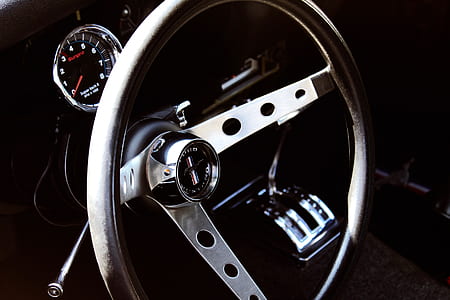 gray vehicle steering wheel thumbnail