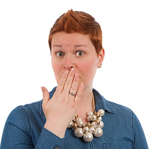 woman touching her lips thumbnail