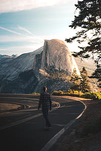 man skateboarding on the road thumbnail