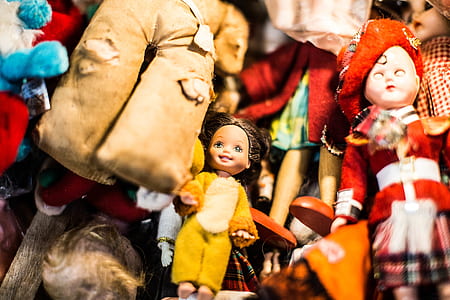 photography of stocked dolls and plush toys thumbnail