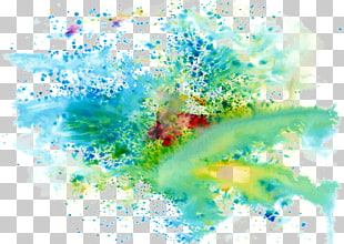 Ink Color, Cool colors splash paint color background, green, red, and blue graphic card PNG clipart