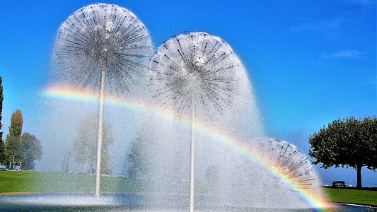 rainbow over fountain thumbnail