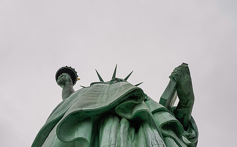 worm's eye view of Statue of Liberty thumbnail