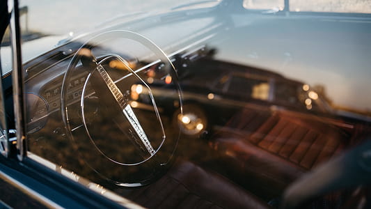 black car steering wheel thumbnail
