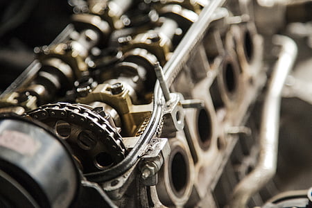 closeup photo of gray vehicle engine thumbnail