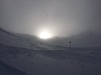 snow covered mountain during daytime thumbnail