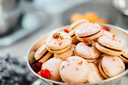 shallow focus of brown macaroons thumbnail