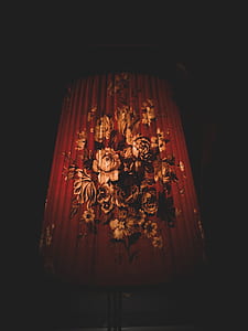 brown floral empire lampshade thumbnail