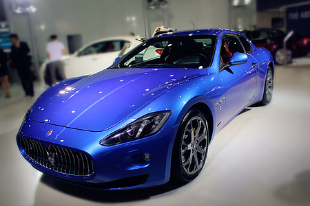 blue Maserati Granturismo coupe thumbnail