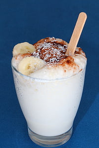 ice crushed with sliced banana beverage thumbnail