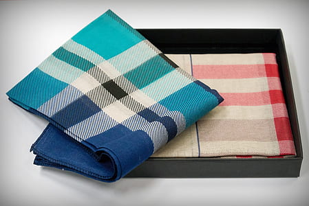 two assorted-color checked handkerchiefs thumbnail