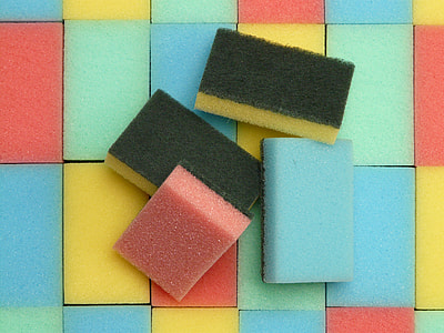 yellow, blue, and pink sponges thumbnail