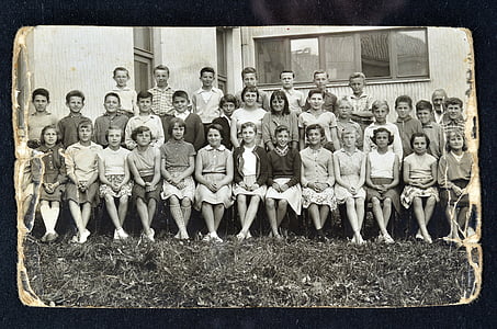 grayscale photo of group of women thumbnail