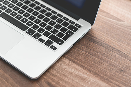 Right Side of Modern Laptop with Room for Text thumbnail