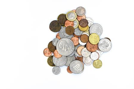 round silver-and-gold-colored coins thumbnail