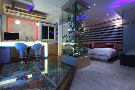 two vacant white salon chair in the room thumbnail