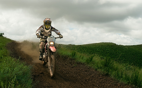 photo of motocross rider on mountain track thumbnail