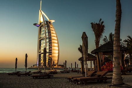 architectural photography of Burj Al Arab in Dubai thumbnail