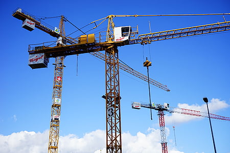 white and yellow crane thumbnail