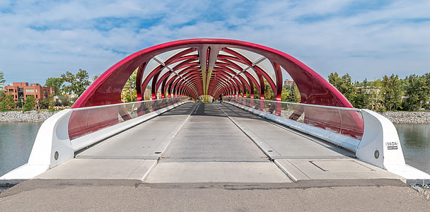 Bridge Across the river in Calgary, Alberta, Canada thumbnail