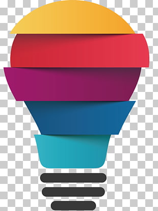 Infographic Chart Diagram Startup company, Creative PPT element, lightbulb illustration PNG clipart