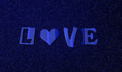blue Love cutout letter decors thumbnail