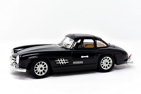 classic black coupe scale model thumbnail