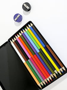 assorted color pencil lot with case thumbnail