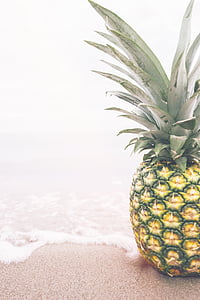 riped pineapple on shore during daytime thumbnail