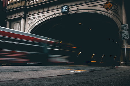 timelapse of train passing through tunnel thumbnail