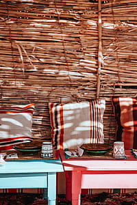 plates and cups on top of tables thumbnail