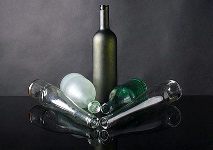several glass bottles thumbnail
