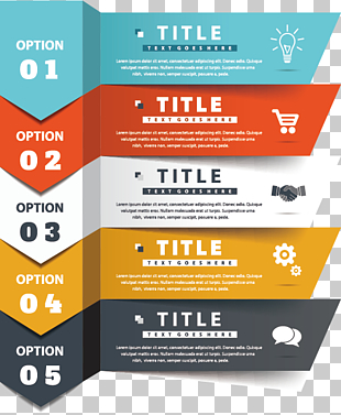 Infographic, painted banners, title bar PNG clipart