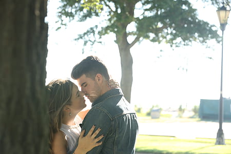 man wears blue denim jacket thumbnail