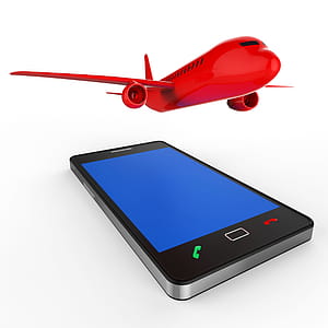 Flight Online Indicating World Wide Web And Phones Searching thumbnail