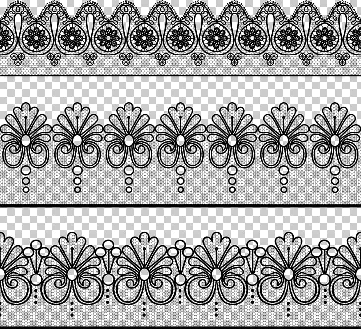 black lace edging
