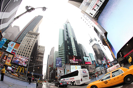 fish eye photography of city thumbnail