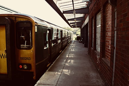 Yellow Train on Railway thumbnail