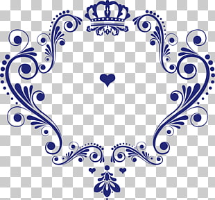 Logo Wedding, Crown pattern love logo, blue crown and heart PNG clipart
