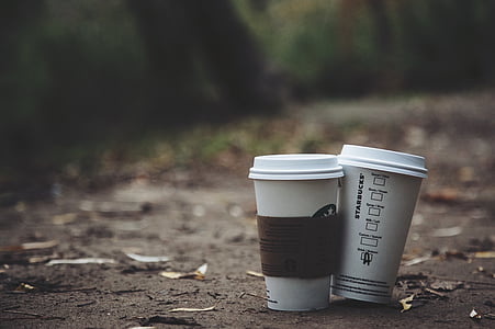shallow focus photography of two coffee cups thumbnail
