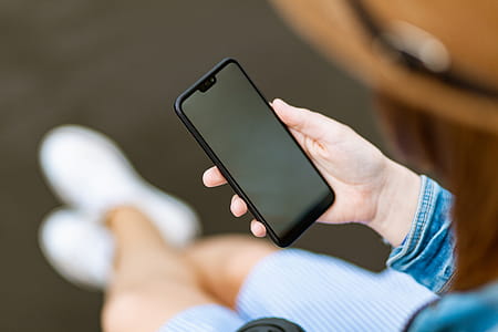 Person Holding Black Smartphone thumbnail