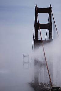 San Francisco bridge covered with fog thumbnail