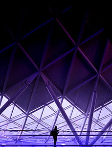 person standing on building silhouette thumbnail